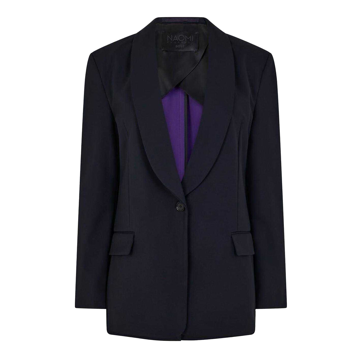 Jet Set - Front - Boss Womens-Ladies Jetsetter Solid Shawl Collar Regular Blazer