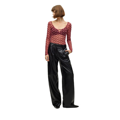 Black - Lifestyle - Hugo Boss Womens-Ladies Herede-1 Trousers
