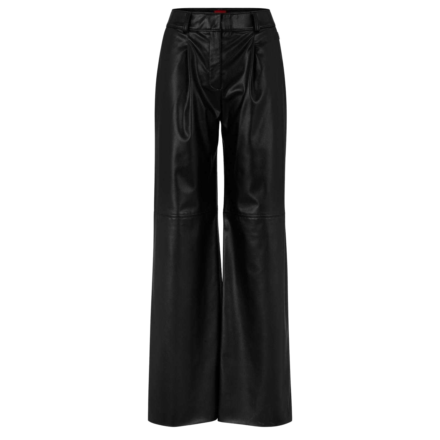 Black - Front - Hugo Boss Womens-Ladies Herede-1 Trousers