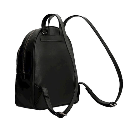 Black - Back - Guess Manhattan Logo Backpack
