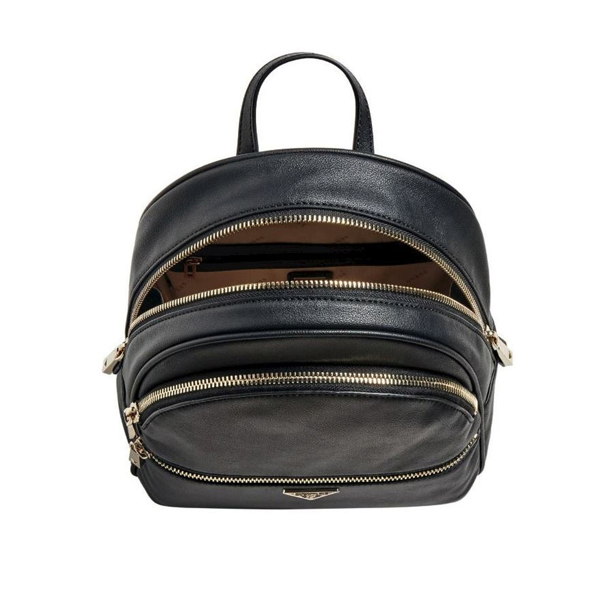 Black - Side - Guess Manhattan Logo Backpack