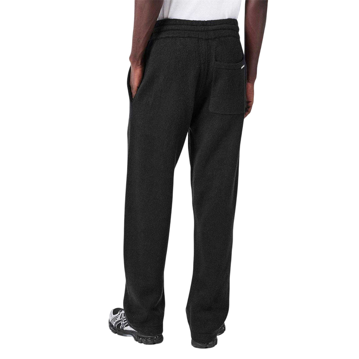 Black - Lifestyle - Belier Mens Mohair Logo Straight Leg Trousers