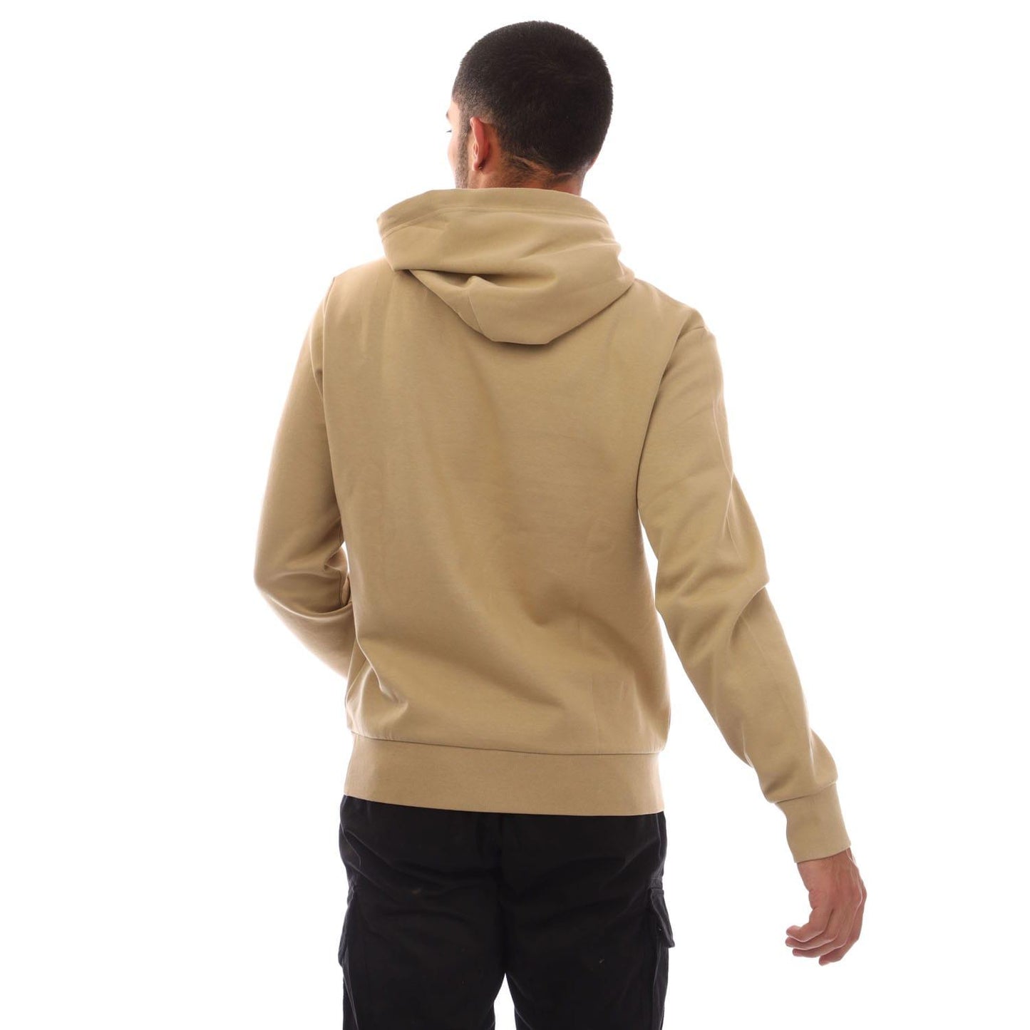 Khaki - Back - Ralph Lauren Mens Script Logo Hoodie