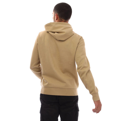 Khaki - Back - Ralph Lauren Mens Script Logo Hoodie