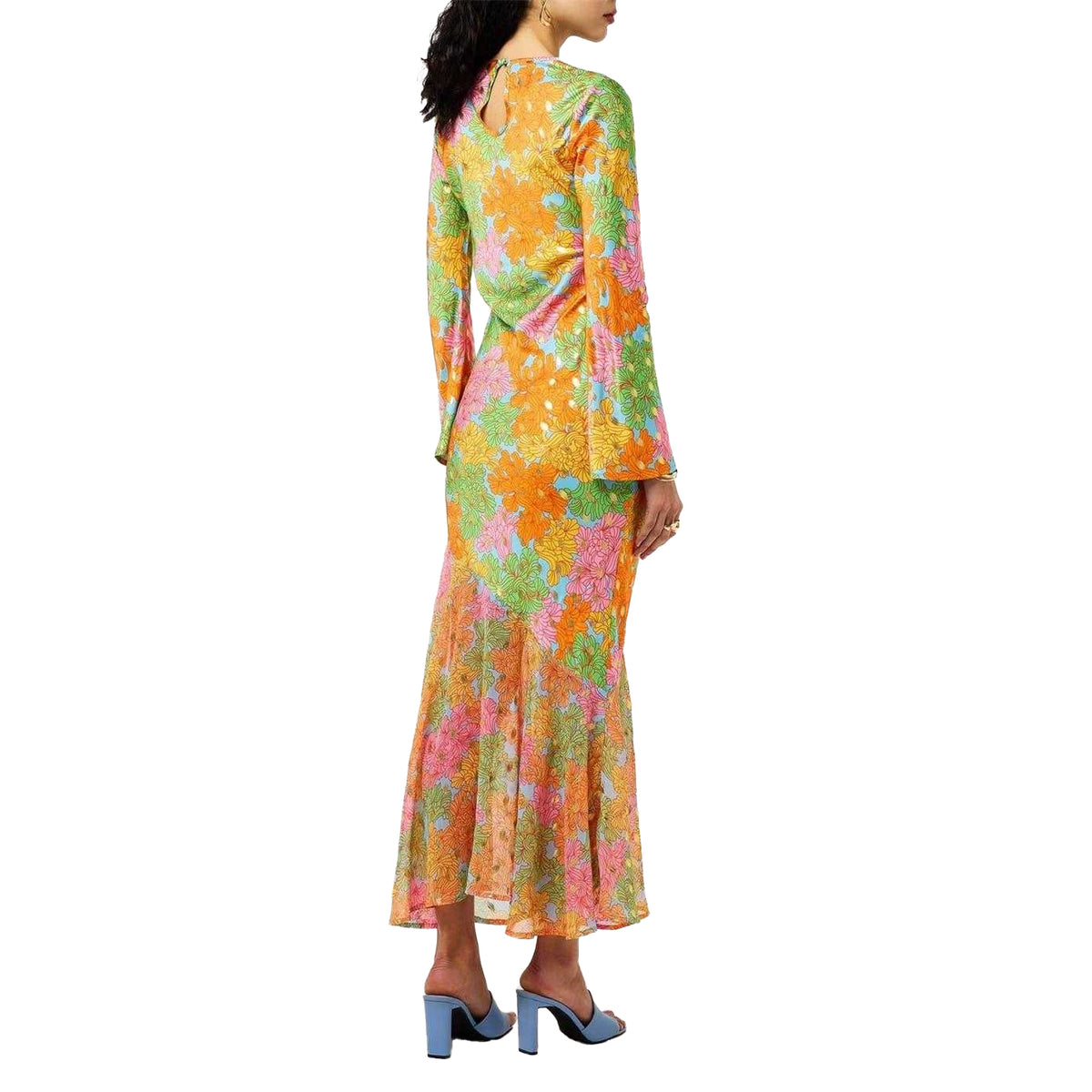 Gold - Lifestyle - Never Fully Dressed Womens-Ladies Floral Maxi Dress