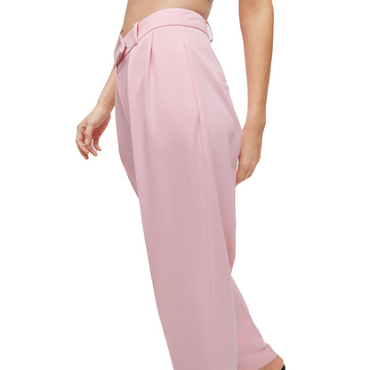 Pink - Side - Hugo Womens-Ladies Hanifa Trousers