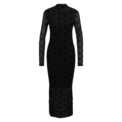Black - Front - Hugo Womens-Ladies Nasuse_1 Midi Dress