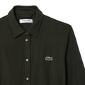 Green - Pack Shot - Lacoste Womens-Ladies Pique Belted Shirt Dress