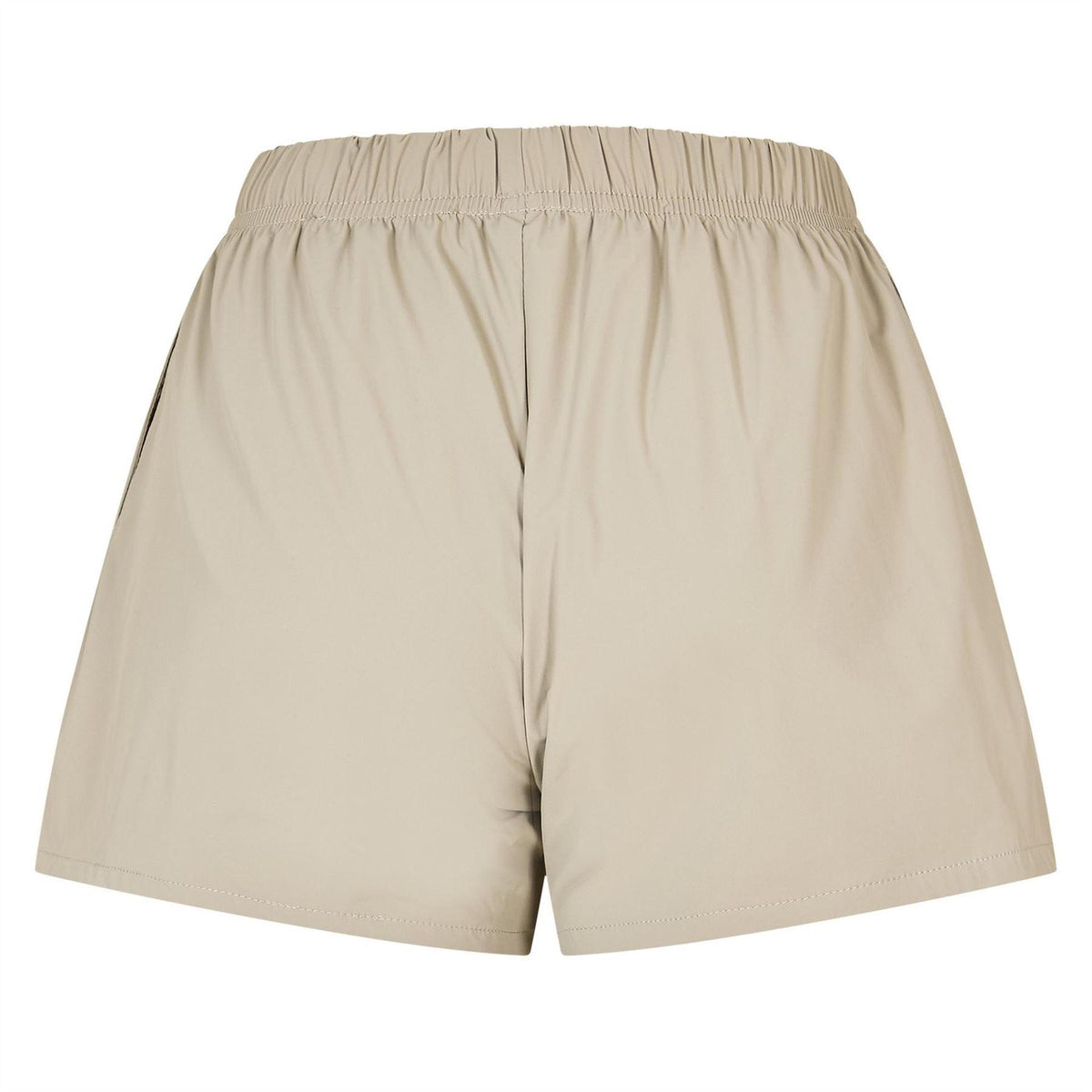 Seal Grey - Back - Fear Of God Essentials Womens-Ladies Cotton Blend Logo Cycling Shorts