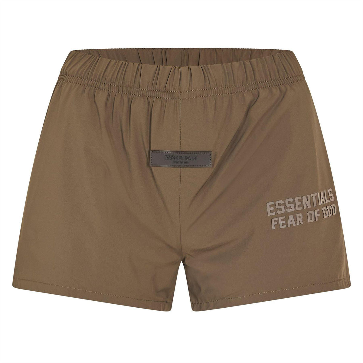 Green - Front - Fear Of God Essentials Womens-Ladies Cotton Blend Logo Cycling Shorts