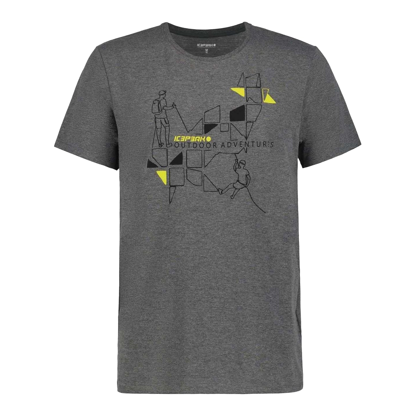 Grey - Front - Icepeak Mens Beeville Performance T-Shirt