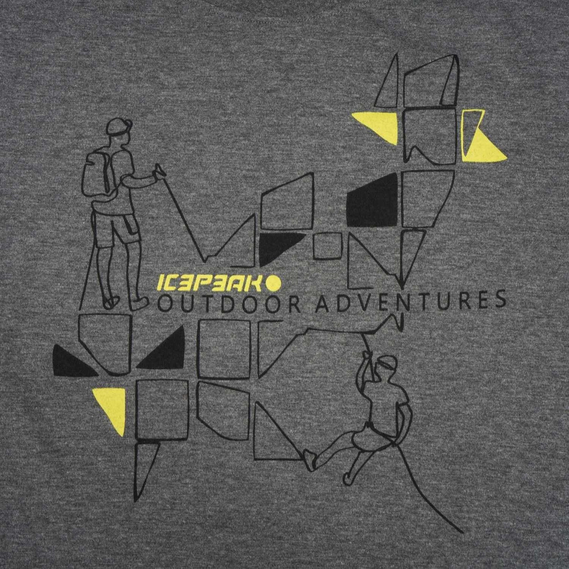 Grey - Side - Icepeak Mens Beeville Performance T-Shirt