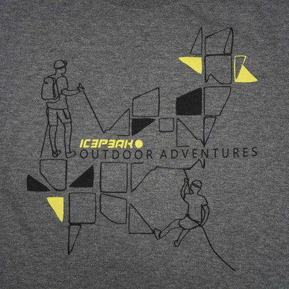 Grey - Side - Icepeak Mens Beeville Performance T-Shirt
