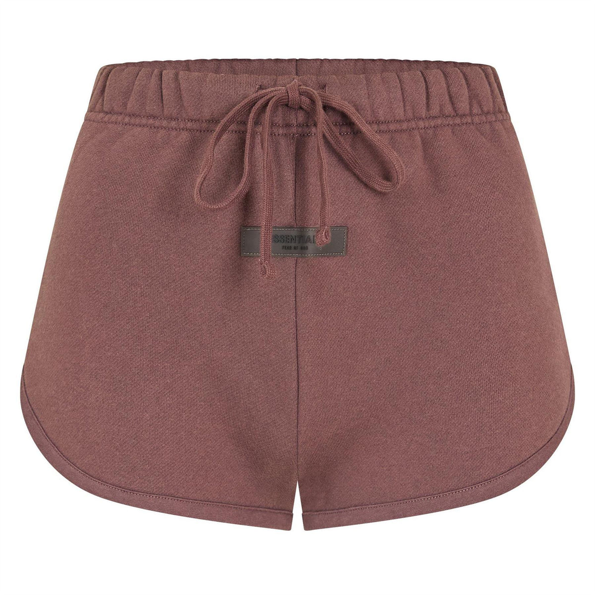 Plum - Front - Fear Of God Essentials Womens-Ladies Patch Swim Shorts