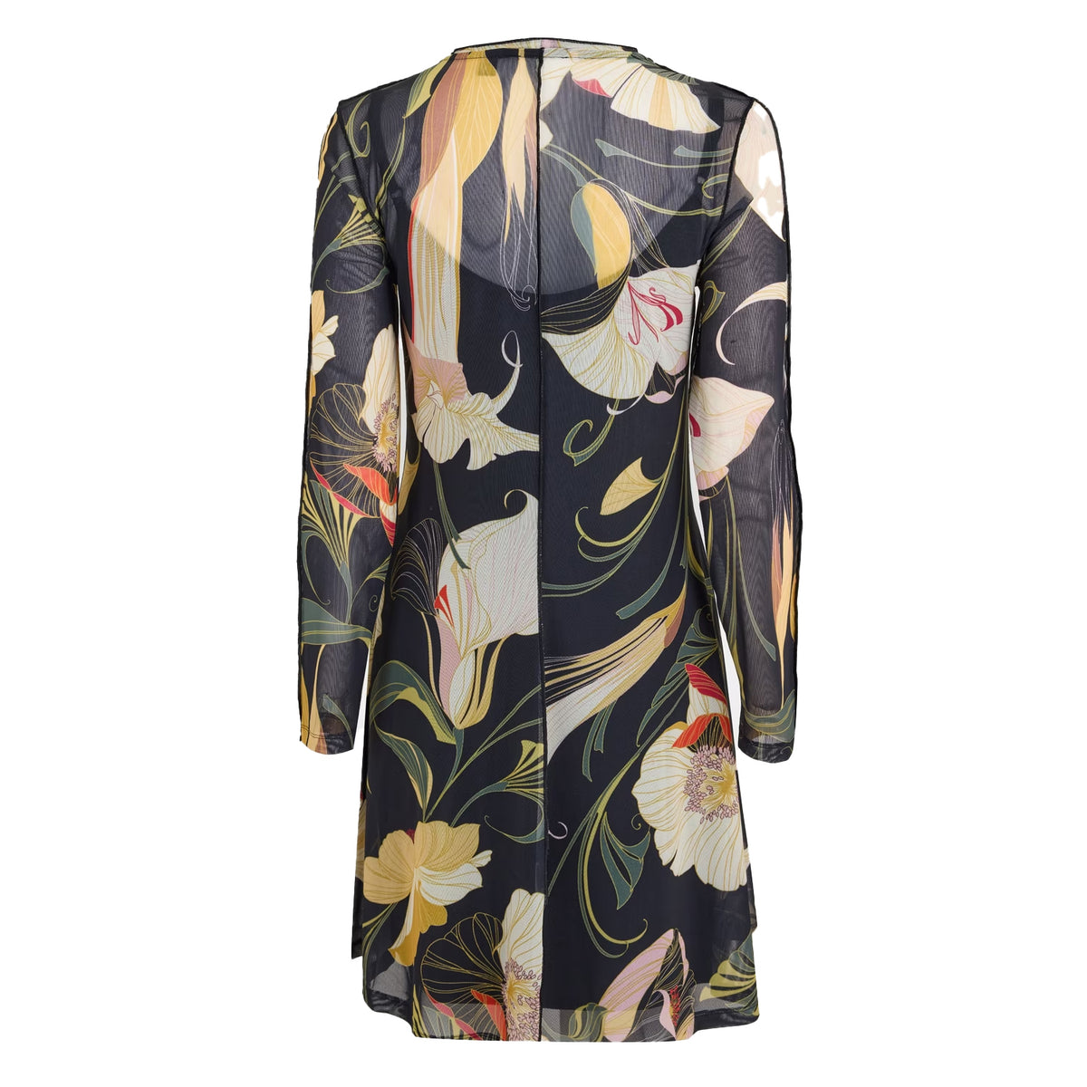 Black - Back - Ted Baker Womens-Ladies Sheer Fabric Regular Mini Dress