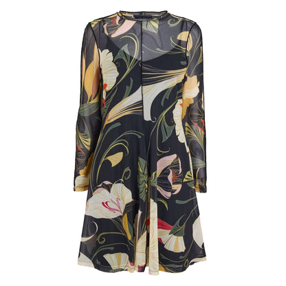 Black - Front - Ted Baker Womens-Ladies Sheer Fabric Regular Mini Dress