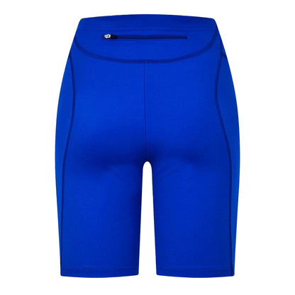 Electric Blue - Back - Balenciaga Womens-Ladies Stretch Cycling Shorts