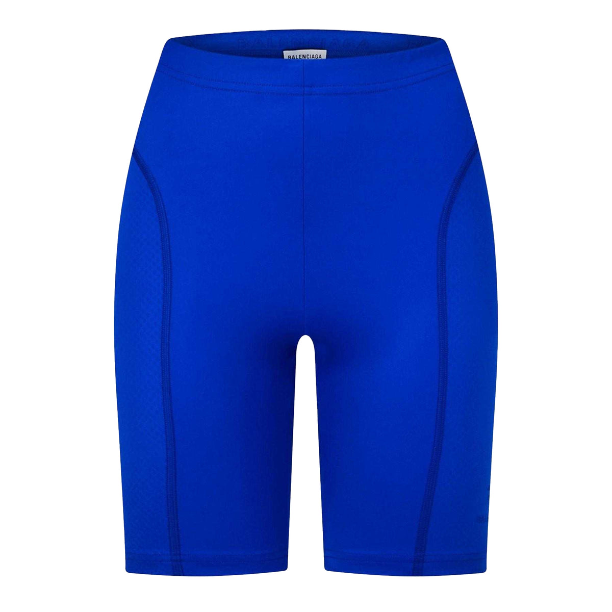Electric Blue - Front - Balenciaga Womens-Ladies Stretch Cycling Shorts
