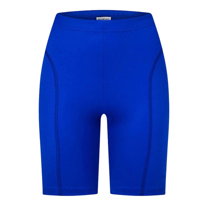 Electric Blue - Front - Balenciaga Womens-Ladies Stretch Cycling Shorts
