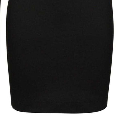 Black - Side - Hugo Womens-Ladies Kemila Crew Neck Bodycon Dress