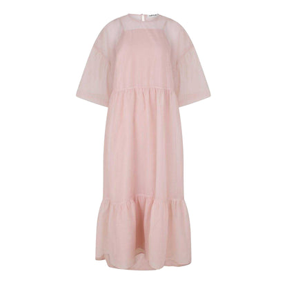 Optic White - Front - Edited Womens-Ladies Pia Loose Fit Maxi Dress