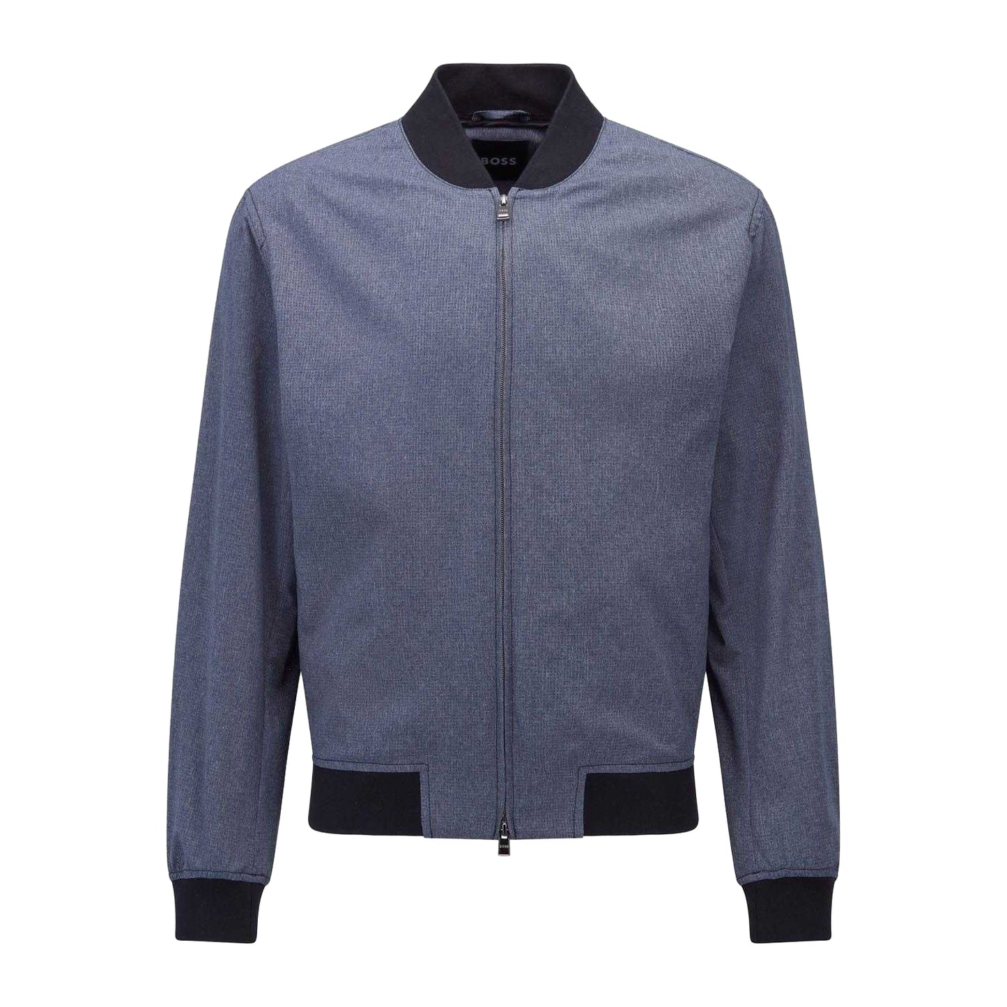 Blue - Front - Boss Mens P-Hanry Bomber Jacket