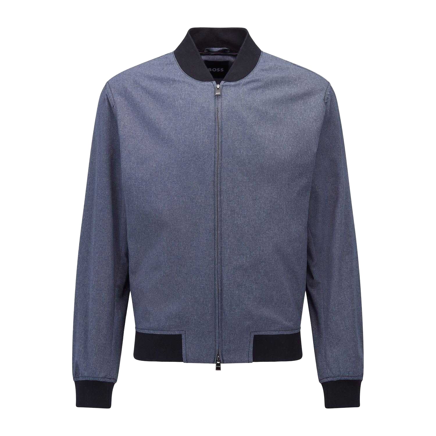 Blue - Front - Boss Mens P-Hanry Bomber Jacket