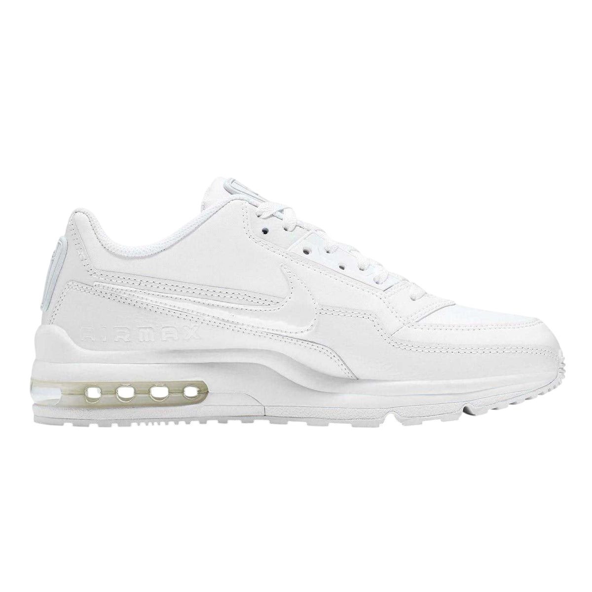 White - Front - Nike Mens Air Max Coated Leather Trainers