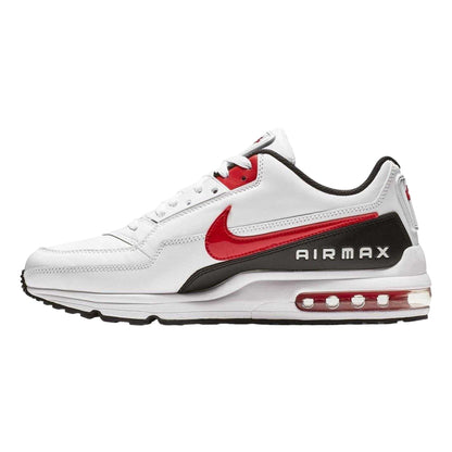 White-Red-Black - Back - Nike Mens Air Max Coated Leather Trainers