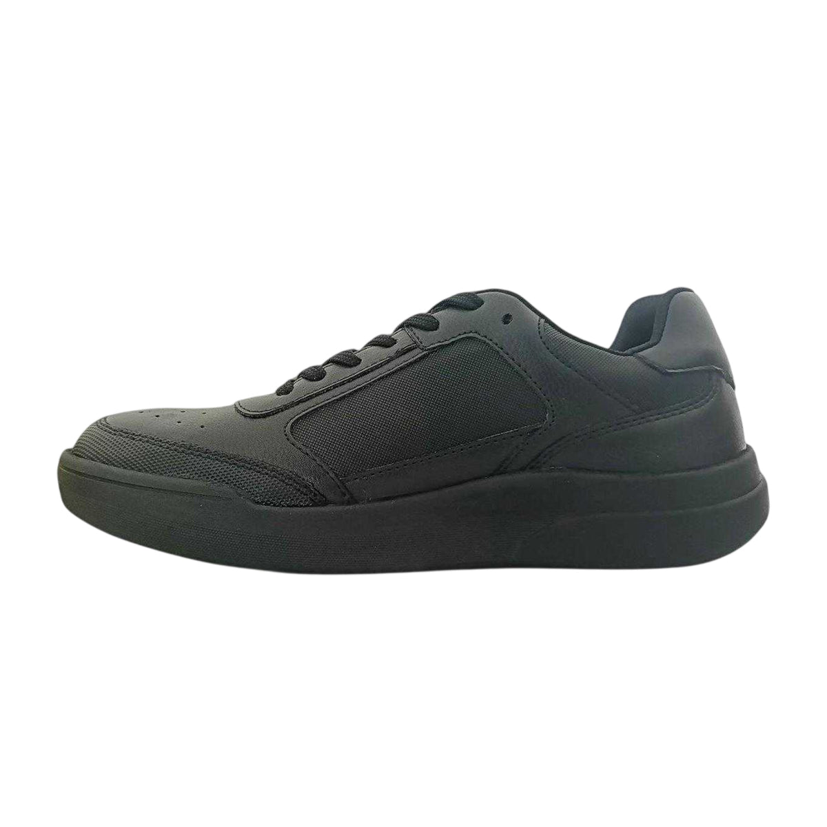 Black - Back - Pretty Green Childrens-Kids Moc Toe School Formal Shoes