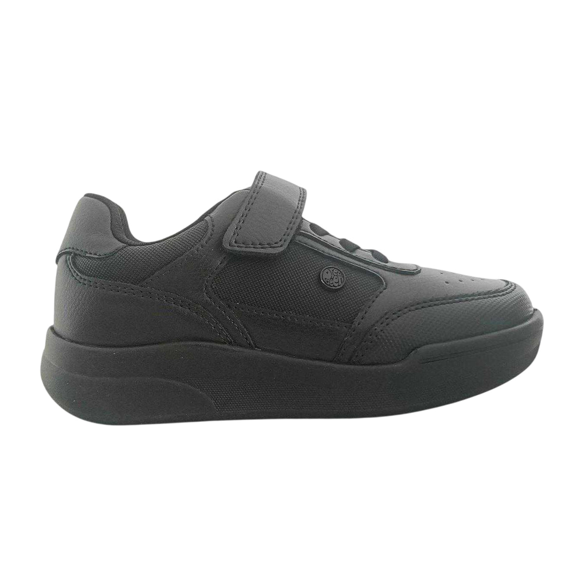 Black - Front - Pretty Green Childrens-Kids Moc Toe Flat Formal Shoes