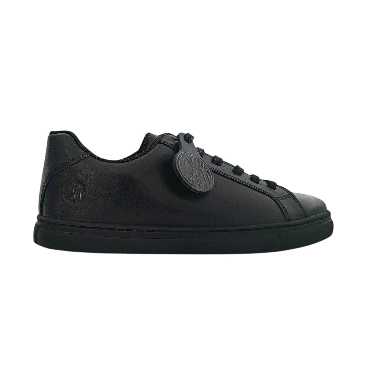 Black - Front - Pretty Green Boys Latham Moc Toe Formal Shoes