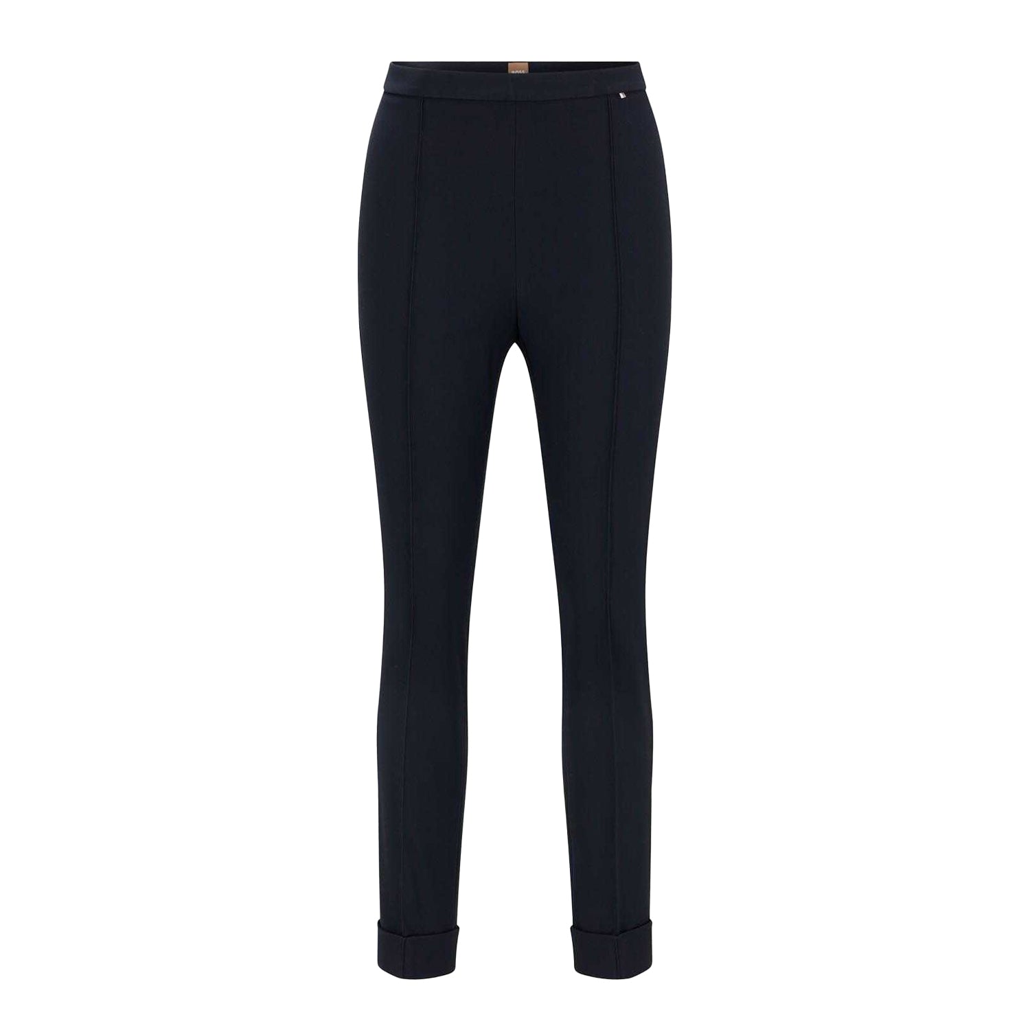Navy - Front - Boss Womens-Ladies Tocanes10 Trousers