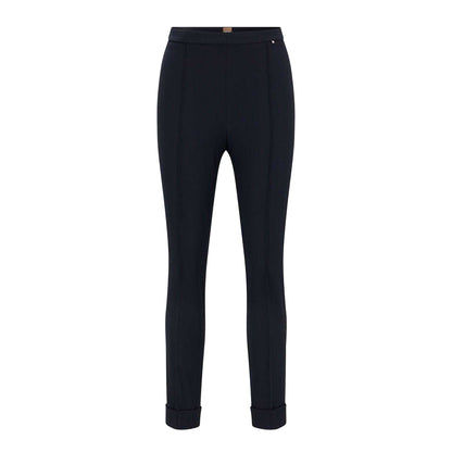 Navy - Front - Boss Womens-Ladies Tocanes10 Trousers