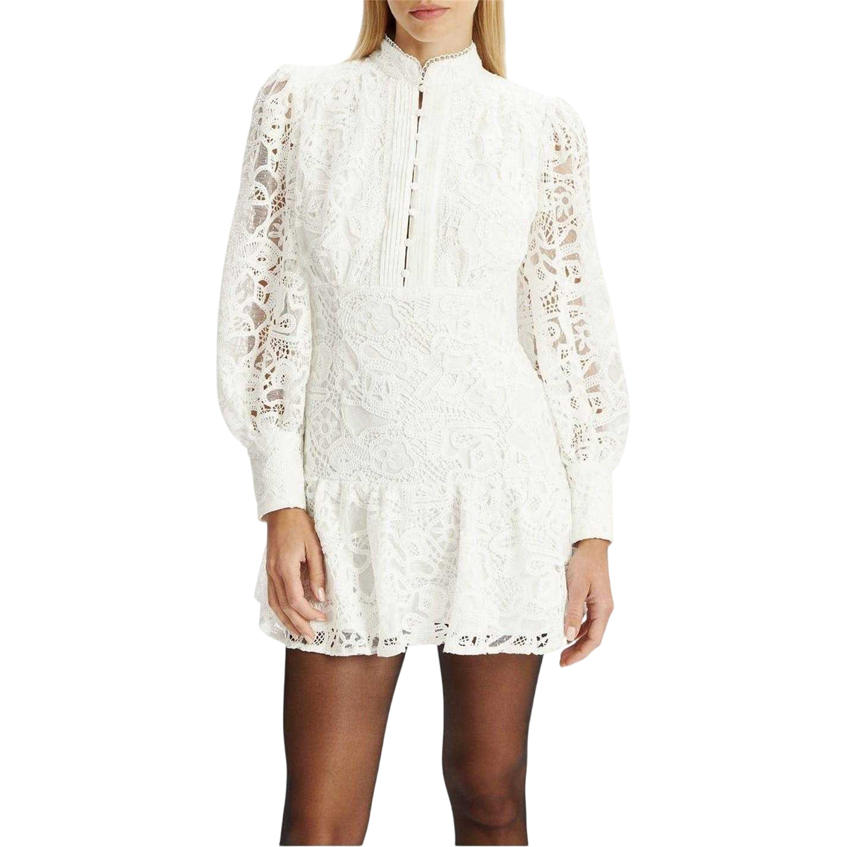 Ivory - Lifestyle - Bardot Womens-Ladies Remy Lace Mini Dress