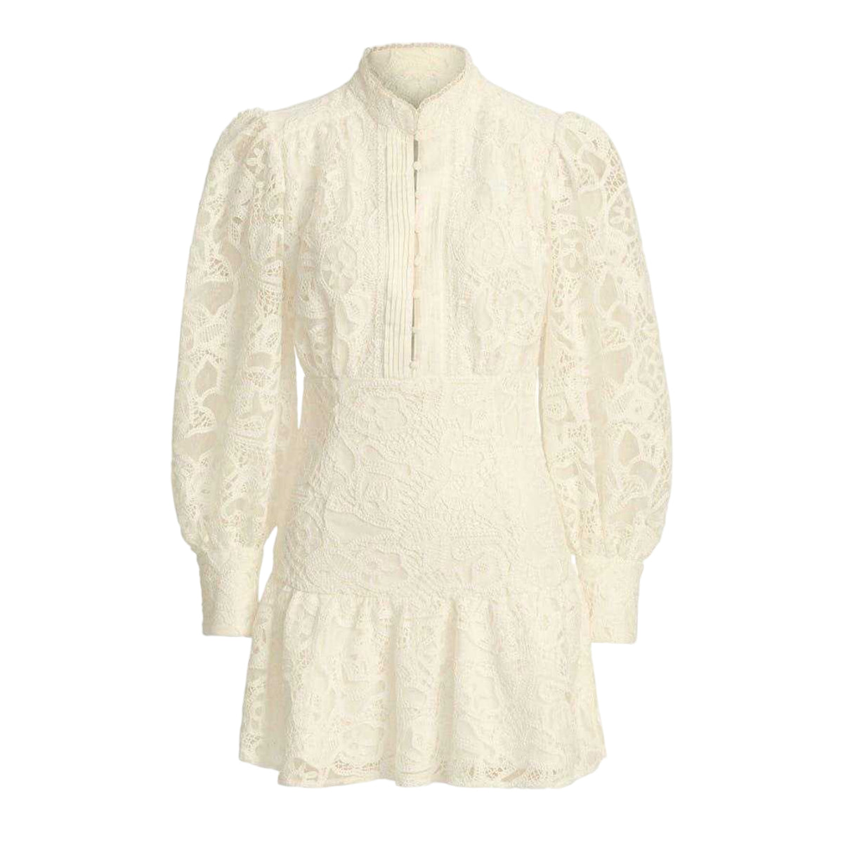 Ivory - Front - Bardot Womens-Ladies Remy Lace Mini Dress