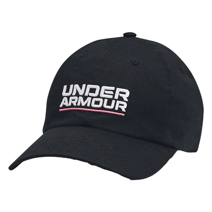 Black - Front - Under Armour Adjustable Branded Cap