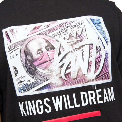 Black - Pack Shot - Kings Will Dream Childrens-Kids Dollar Bill T-Shirt