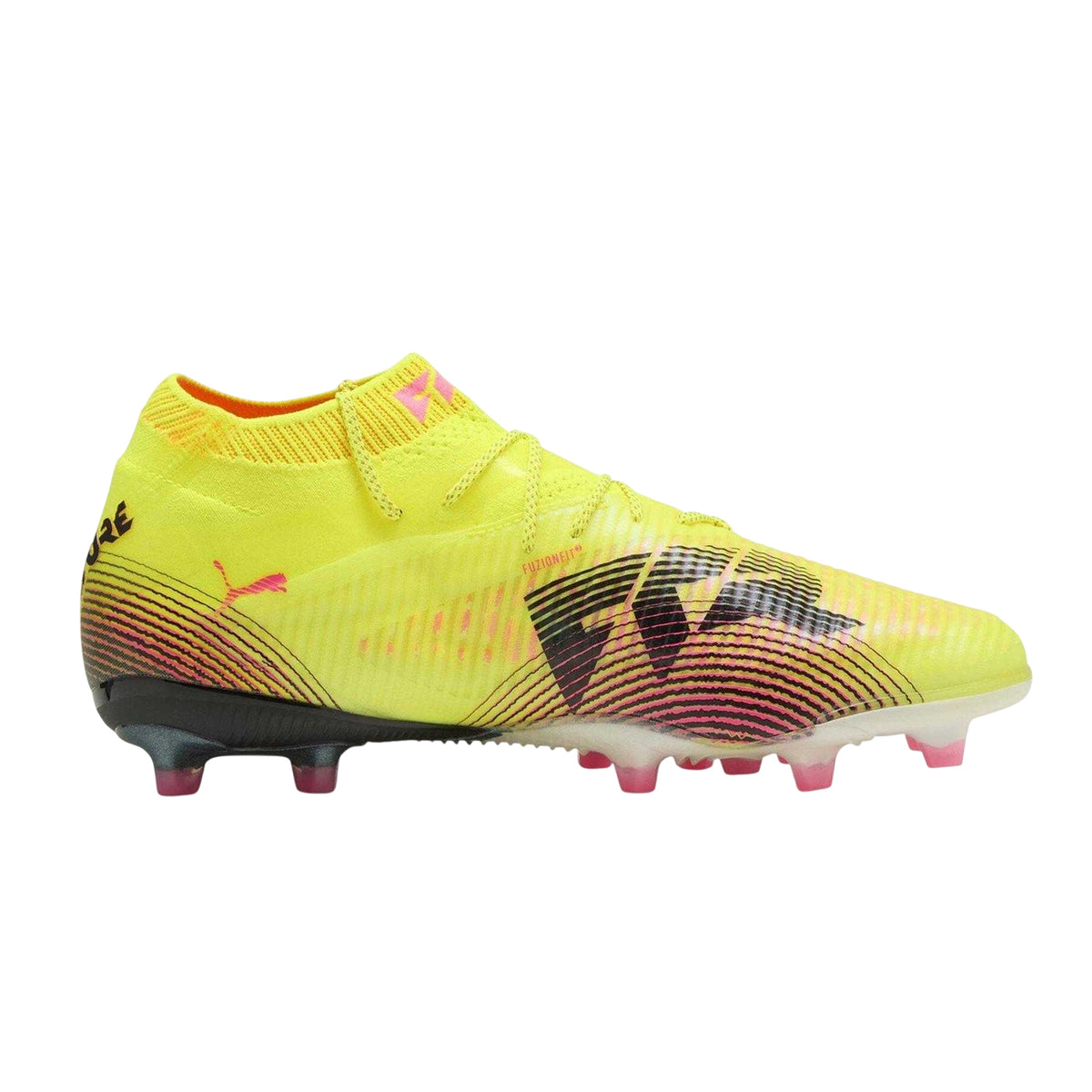 Yellow - Front - Puma Mens Future 8 Ultimate Firm Ground Football Boots
