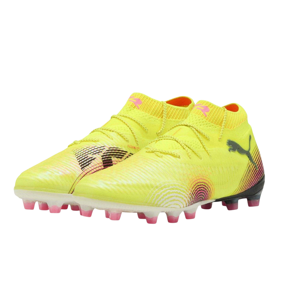 Yellow - Close up - Puma Mens Future 8 Ultimate Firm Ground Football Boots