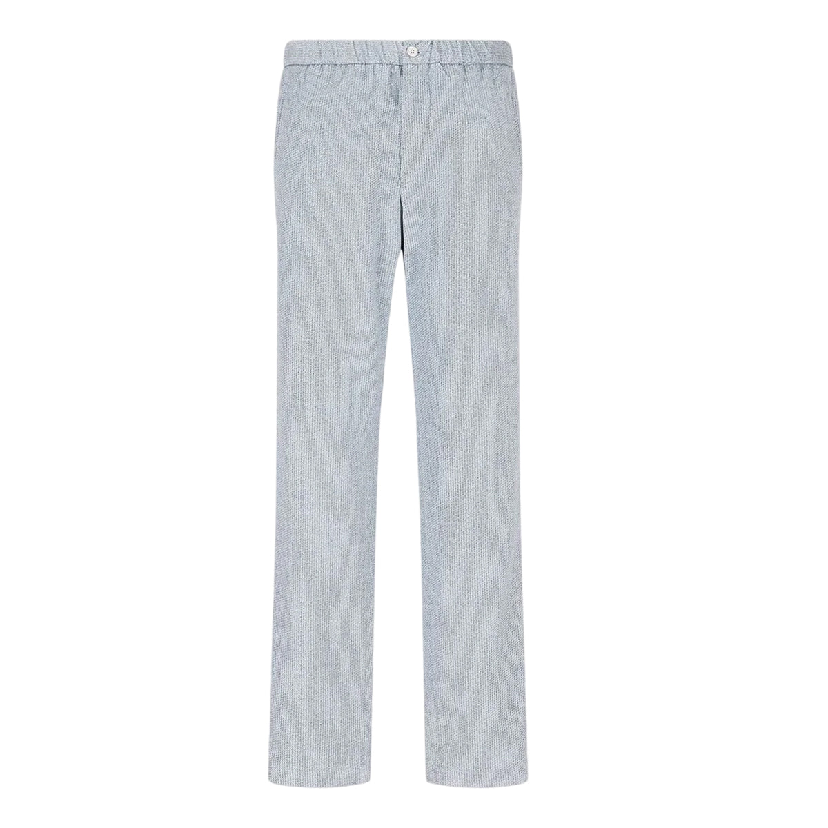 Blue - Front - Emporio Armani Mens Tapered Leg Trousers