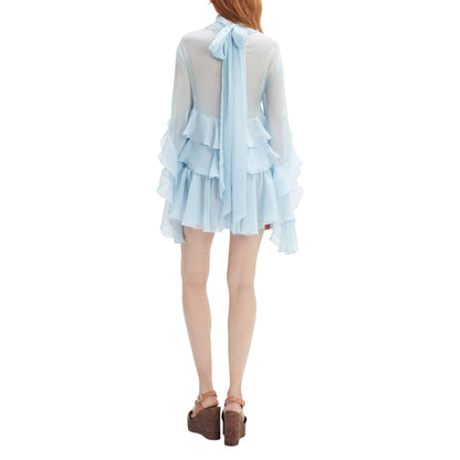Soft Blue - Back - Bardot Womens-Ladies Anyssa Mini Dress