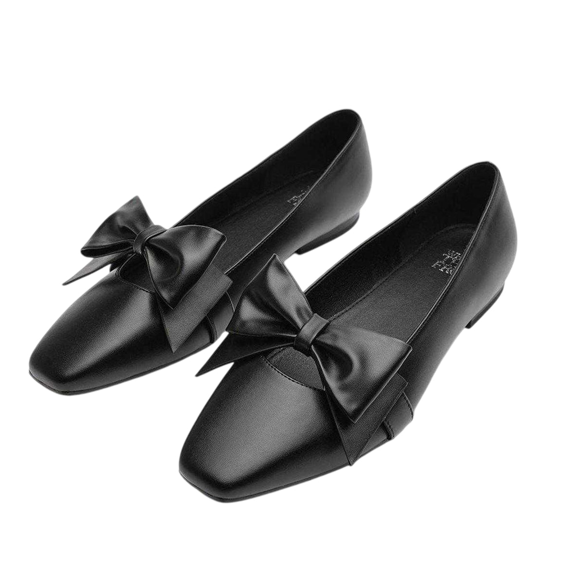 Black - Back - Where´s That From Womens-Ladies Square Toe Ballet Flats