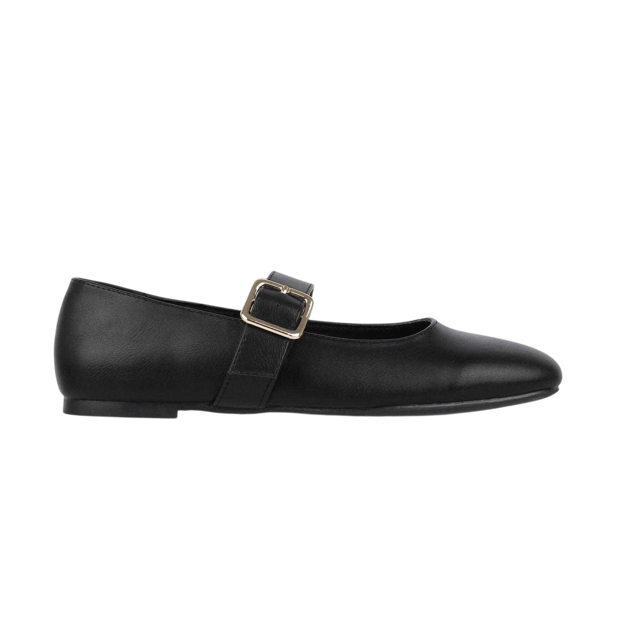 Black - Front - Miso Womens-Ladies Flat Mary Janes