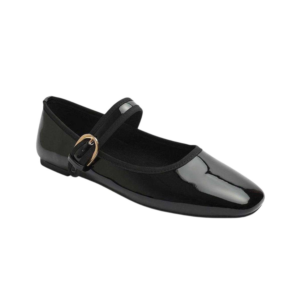 Black Patent - Back - Where´s That From Womens-Ladies Ballet Flats