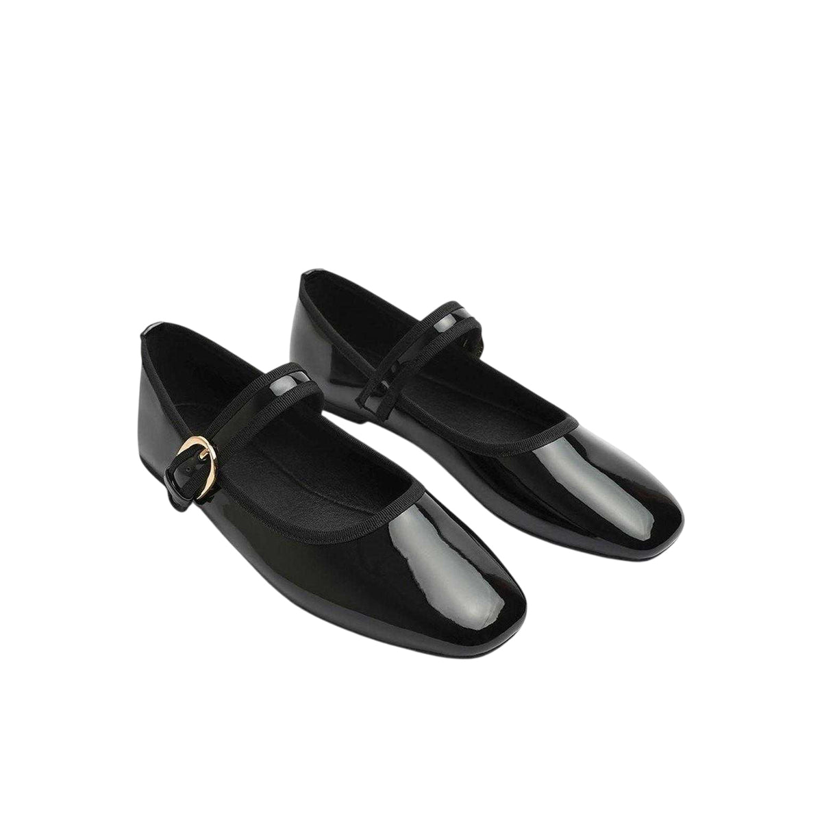 Black Patent - Side - Where´s That From Womens-Ladies Ballet Flats