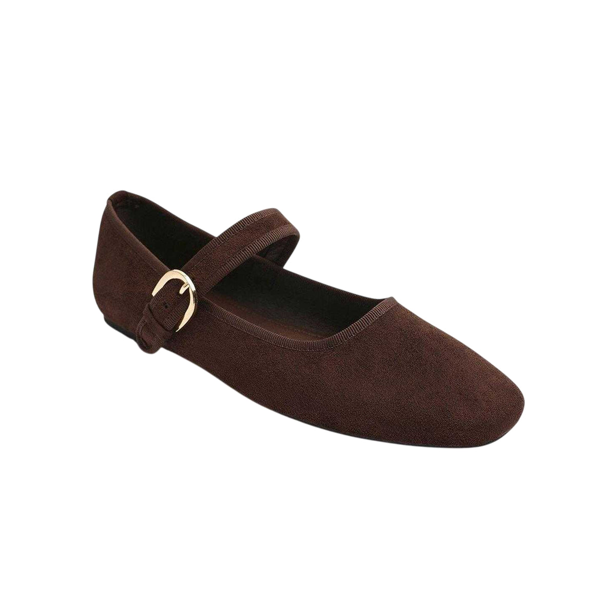 Brown - Back - Where´s That From Womens-Ladies Ballet Flats
