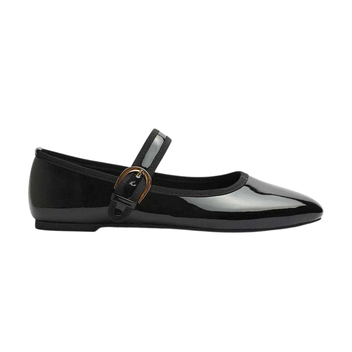 Black Patent - Front - Where´s That From Womens-Ladies Ballet Flats
