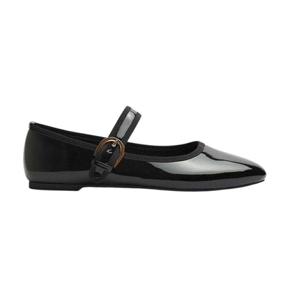 Black Patent - Front - Where´s That From Womens-Ladies Ballet Flats