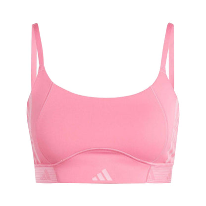 Pink Fusion-Bliss Pink - Front - Adidas Womens-Ladies Hyperglam Bralette